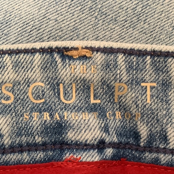 NWT White House Black Market Sculpt Straight Crop High Rise Blue Ankle Jeans 2 - Picture 8 of 10